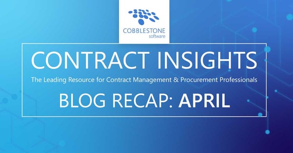 Read CobbleStone Software's April 2020 blog recap.