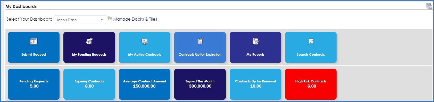 CobbleStone Software legacy dashboard launchpads