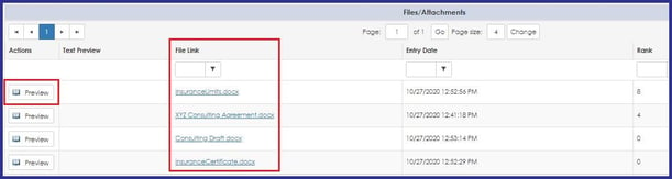 CobbleStone Software allows users to download or preview documents within CobbleStone Contract Insight downloading or previewing a document.