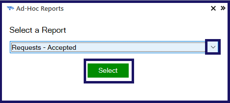 CobbleStone Software allows you to select ad-hoc reports to bring to MS Excel.