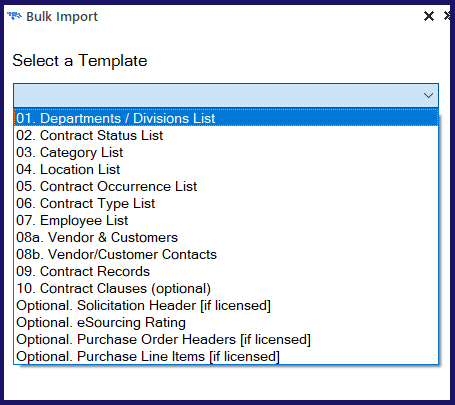 7 - Bulk Import