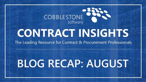 CobbleStone Software Blog Recap August 2019