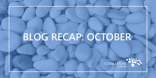 Blog recap October 2018
