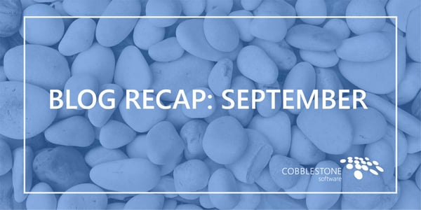 Blog Recap September 2018