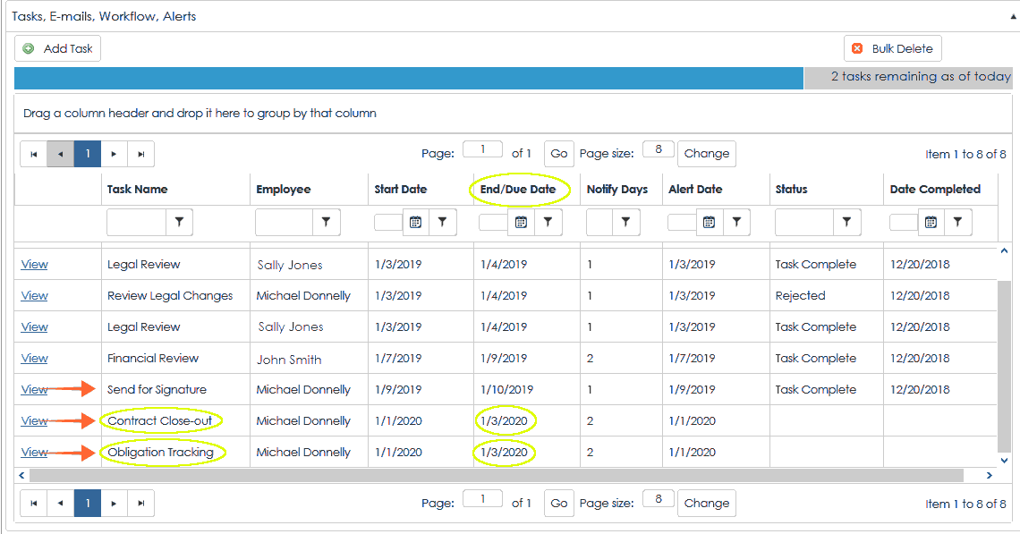 Contract Workflow Step 4 Parallel Tasks