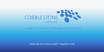 Adobe Sign and Contract Insight Integration