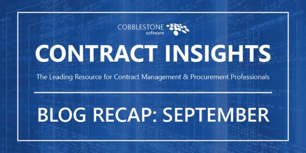 Read CobbleStone Software's September 2019 Blog Articles