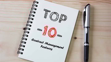 The top 10 contract management software features