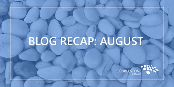 Blog Recap August 2018