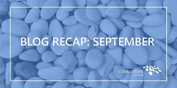 Blog Recap September 2018