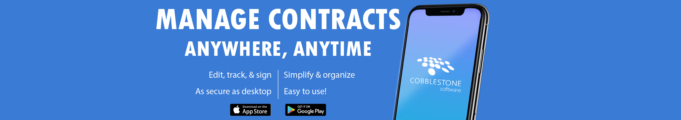 Managing Contracts Anywhere, Anytime is Easy with CobbleStone Software