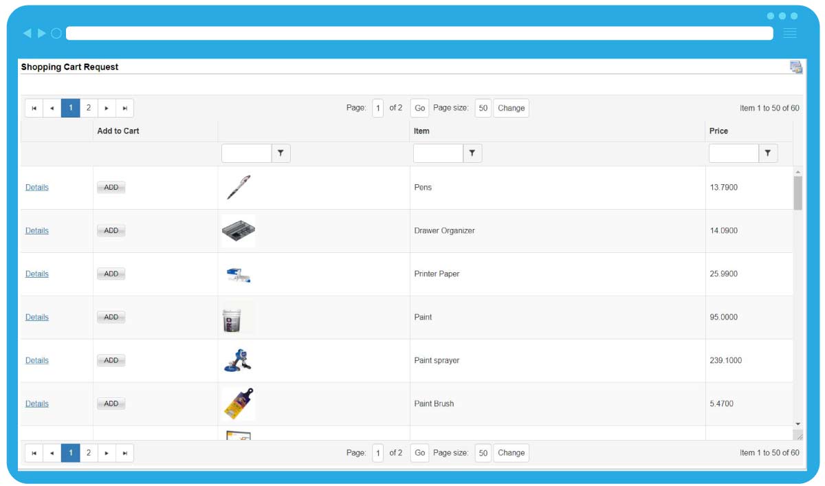 Contract Insight's catalog template.