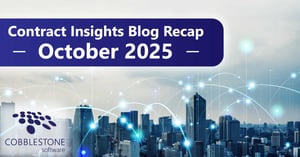 CobbleStone Software gives its October 2025 blog recap.