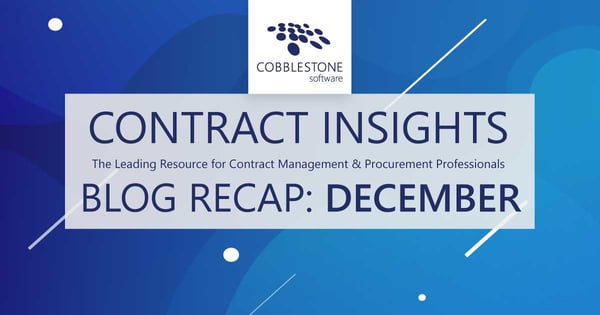 CobbleStone Software offers its blog recap for December 2021.