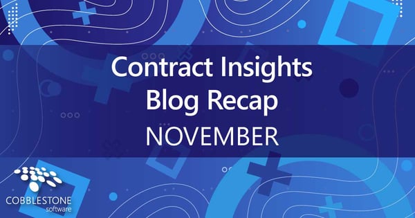 CobbleStone Software showcases the November 2022 blog recap.