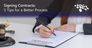CobbleStone Software gives five tips for a better signing process for signing contracts.