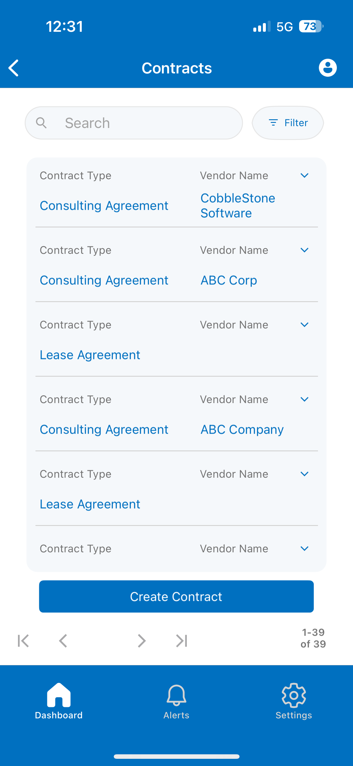 Redesigned CobbleStone® Mobile App: Contract Management Anywhere