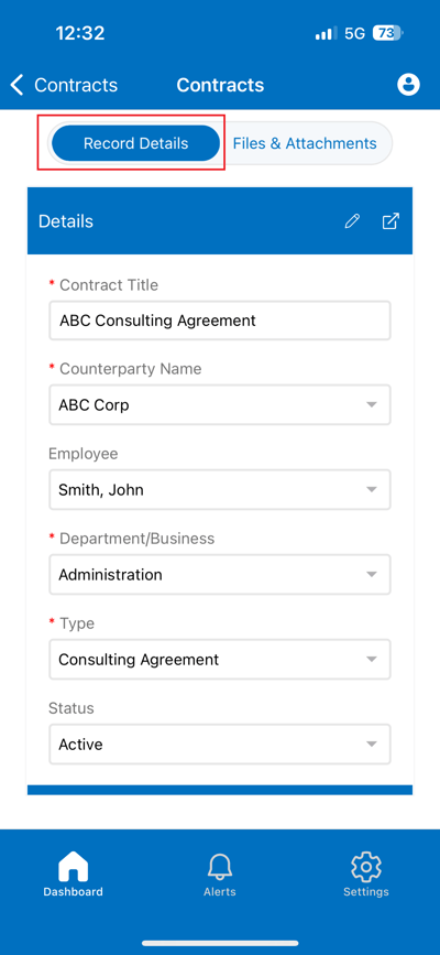 CobbleStone Mobile App Redesign Deep Record Details