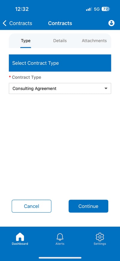 CobbleStone Mobile App Redesign Create New Contract