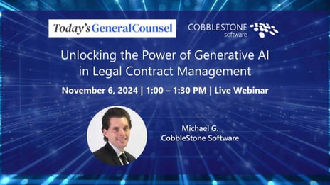 Today's General Counsel Webinar - Nov 2024