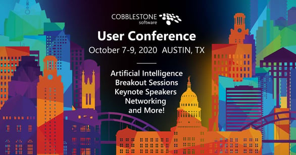 CobbleStone-2020-User-CobbleStone's 2020 User Conference will be held in Austin, Texas.