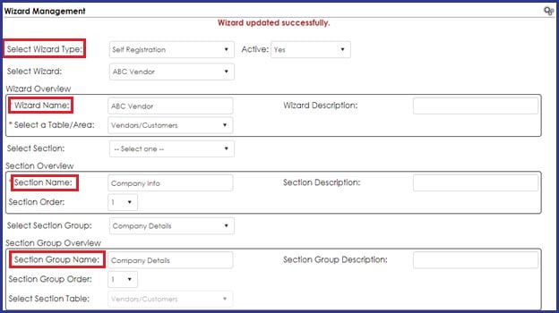 CobbleStone Software offers wizard management for robust vendor registration configurations.