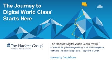 Hackett Group CLM 2024 Report mockup