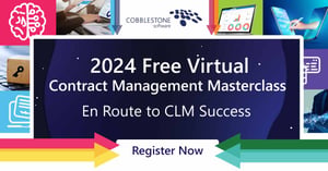 CobbleStone Software offers the contract management masterclass for its 2024 Roadshow event.