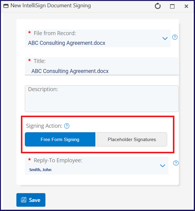12. New Signing Options