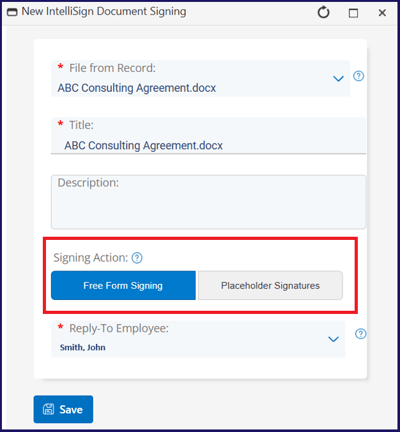 12. New Signing Options