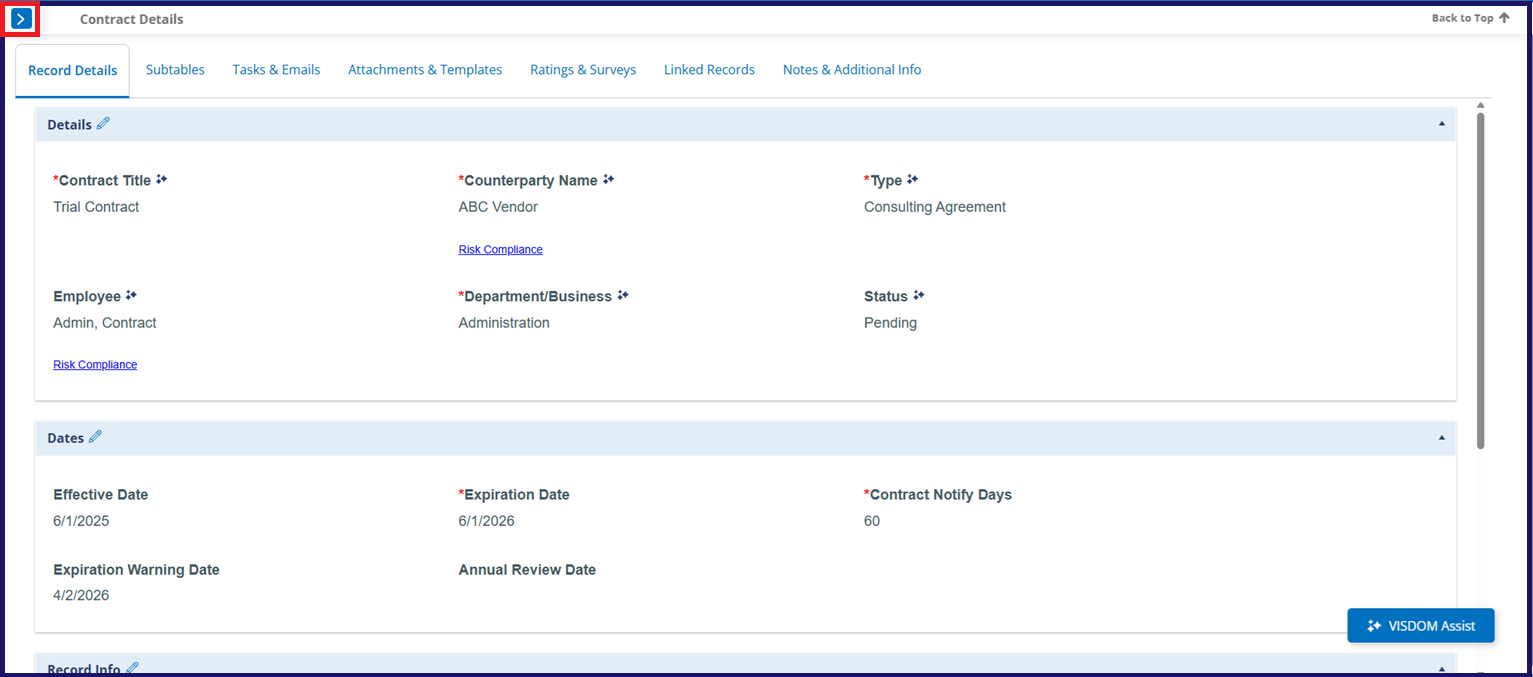 8. Collapsible Side Panel Closed