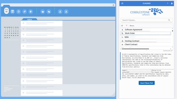 CobbleStone Software Microsoft Outlook Plugin Contract Clauses