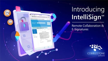 CobbleStone's E-Signature software helps with remote collaboration and signing.