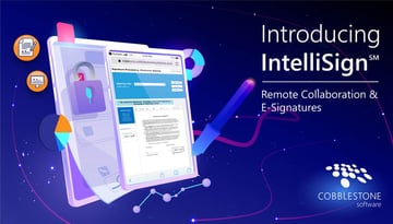 CobbleStone's E-Signature software helps with remote collaboration and signing. 