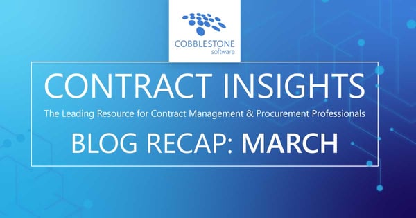 Read CobbleStone Software's March 2020 blog recap.