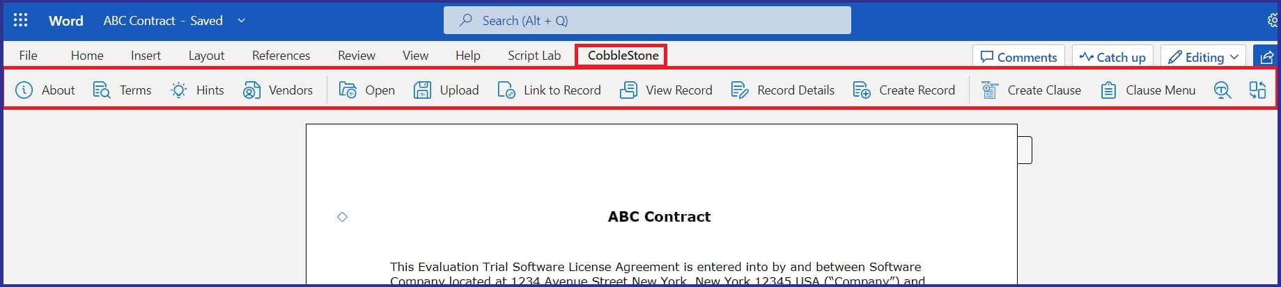 CobbleStone Software offers a user-friendly MS Word web add-in.