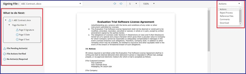 CobbleStone Software offers a robust and user-friendly electronic signature software interface.