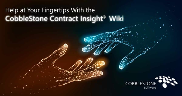 CobbleStone Software presents to CobbleStone Contract Insight wiki.