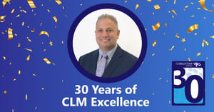Celebratory image for CobbleStone Software's 30th anniversary with text 
