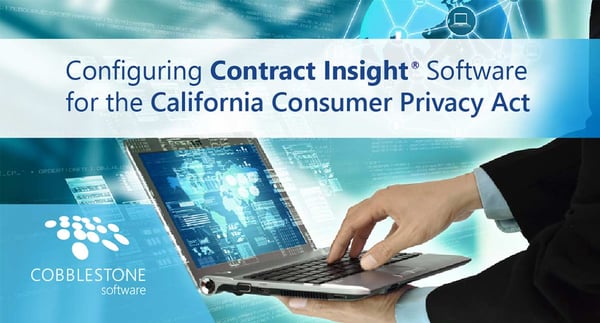 Configure Contract Insight for the California Consumer Privacy Act