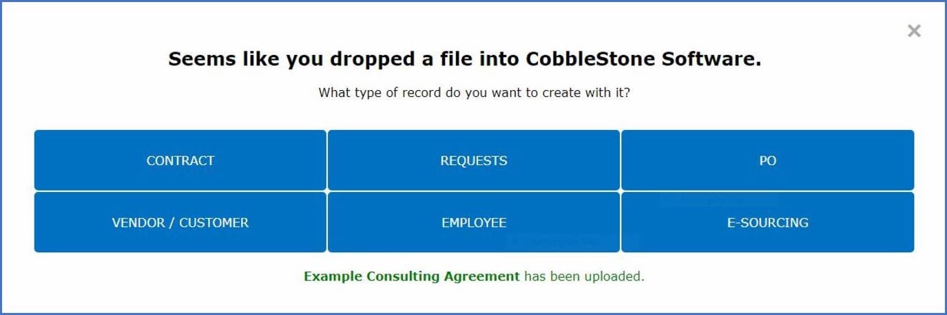 Determine document types in Contract Insight.