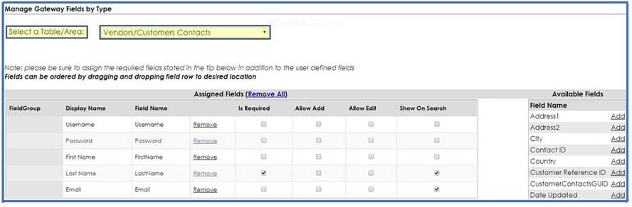 Establish company contact information in CobbleStone Software.