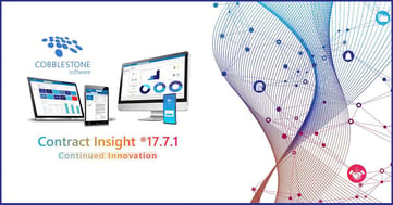 CobbleStone Software presents Contract Insight 17.7.1.