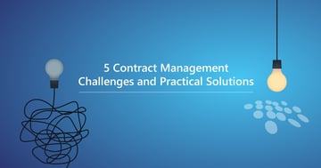 CobbleStone Software presents 5 contract management challenges and practice solutions.