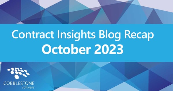 CobbleStone Software gives its October 2023 blog recap.