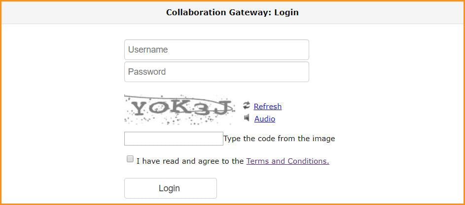 Contract Insight 17.4.0 simplified login with captcha.