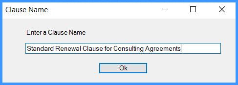 CobbleStone Software name clause for clause library.
