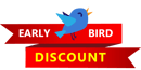 early bird discount available