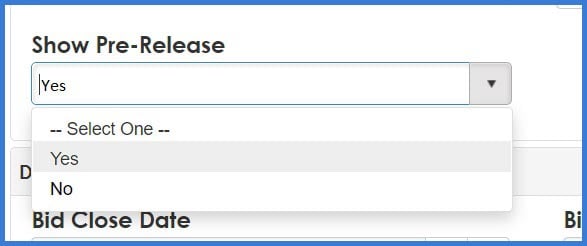 CobbleStone Software allows organizations to display bids and opportunities pre-release.