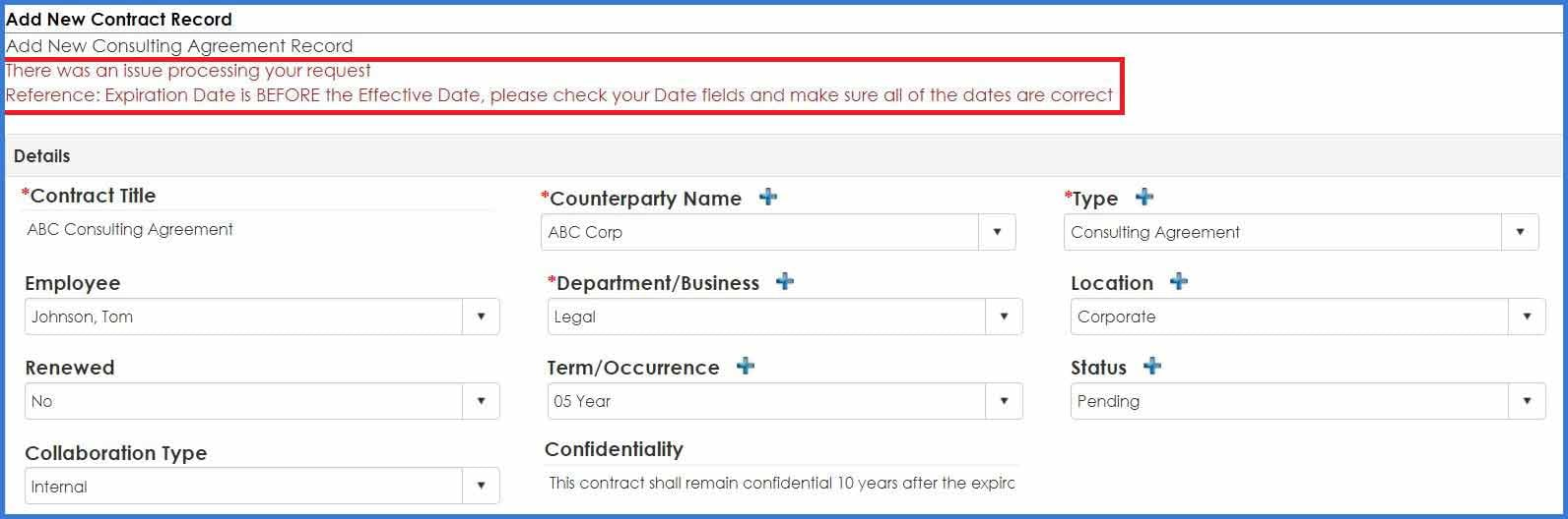 CobbleStone Software helps with proactive date validation.